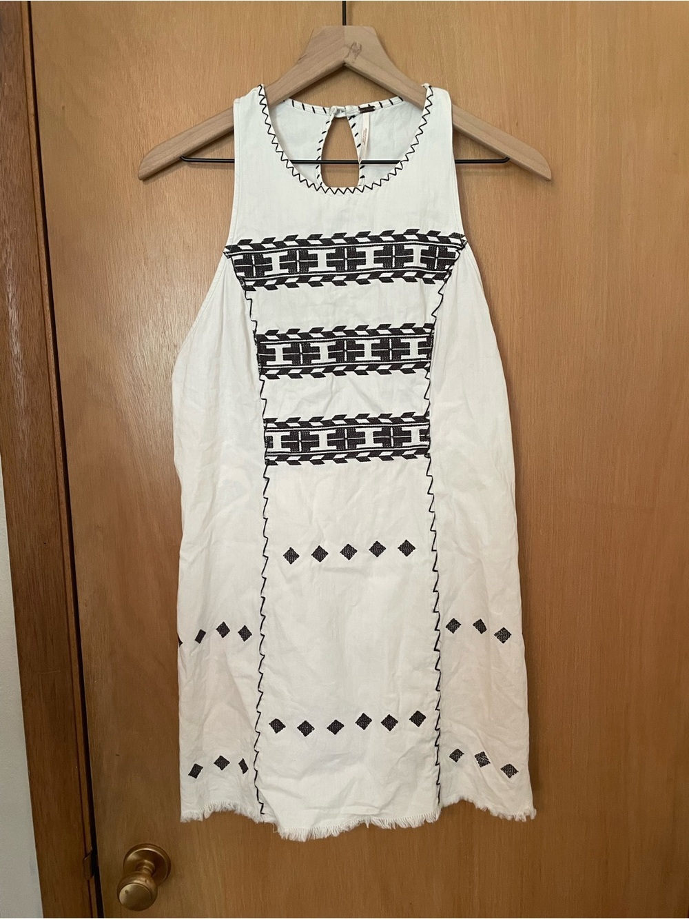 Free People 100% Cotton Boho Hippie Summer Mini Dress Size S